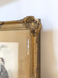 Mode print in old frame