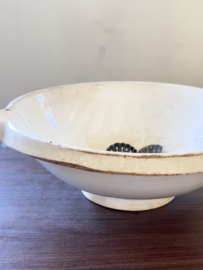 Large antique skimming bowl