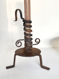 Antique french rat de cave candle holder