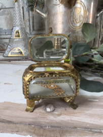 Antiek frans klein bijouterie kistje