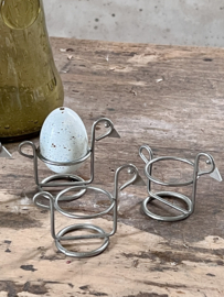 Set metal egg cups