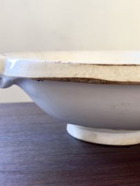 Large antique skimming bowl
