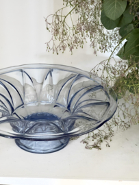 Art deco french light blue dish