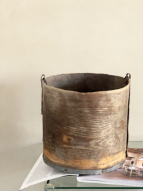 Antieke houten korenmaat
