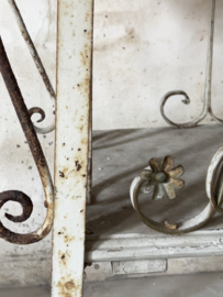 Antique french oranjerie table with monogram letters