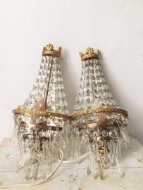 Set french wall lamps