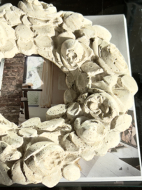 Concrete rose wreath