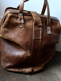 Antieke lederen tas