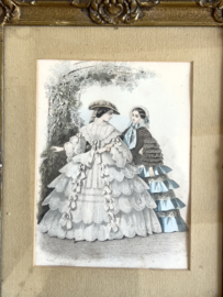 Mode print in old frame
