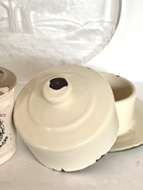 Enamel butter dish