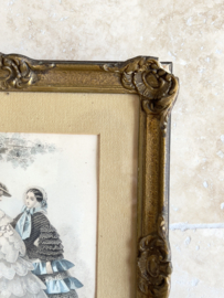 Mode print in old frame