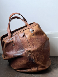 Antieke lederen tas