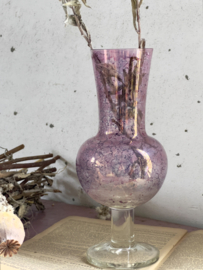 Sweet pink oil colored flower vase