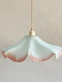 Vintage glazen parasol hanglamp