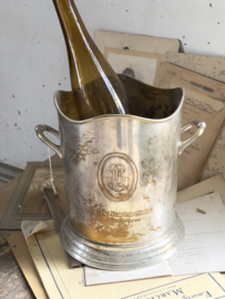 Old silverplated champagne cooler