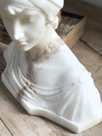 Antique huge marble bust