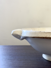 Large antique skimming bowl