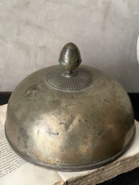 Antique bronze cloche