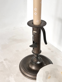 Antique sliding candle holder