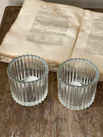 Set candle light glasses