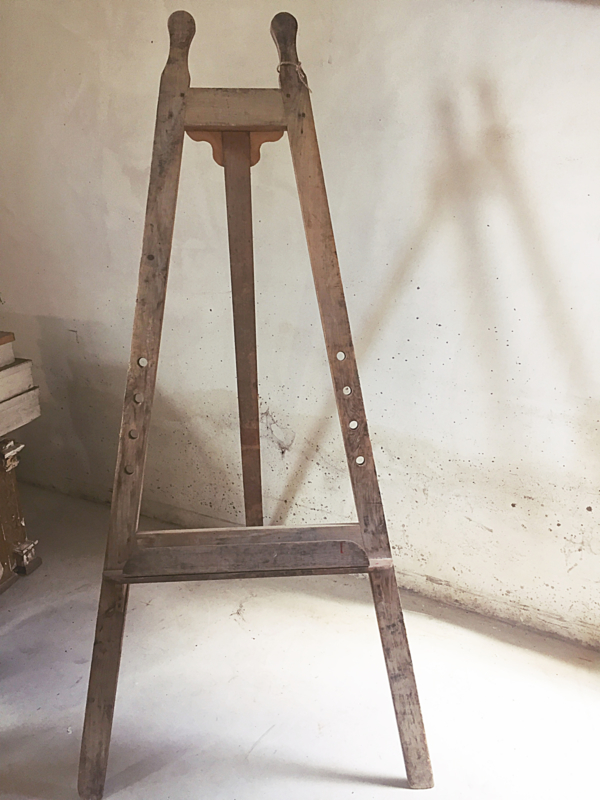 Oude Old french easel | - Verkocht....... | Brocante Webshop Antiques