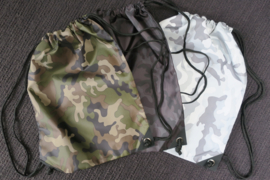 Gymtasje camo (100% polyester)