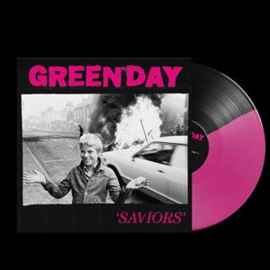 Green Day Saviors LP - Black & Pink Vinyl-