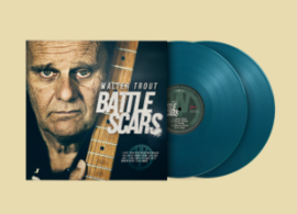 Walter Trout Battle Scars 2LP - Aqua Vinyl-