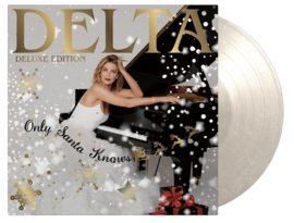 Delta Goodrem Only Santa Knows 2LP - Snow White Marbled Vinyl-