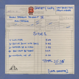 Alan Parsons Project, The Eve (Work In Progress) LP