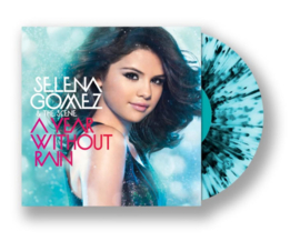 Selena Gomez and the Scene A Year Without Rain LP (Transparent Ice Blue with Black Splatter Vinyl)
