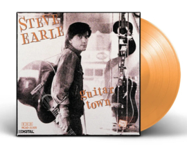 Steve Earle - Guitar Town LP - Orange Vinyl-
