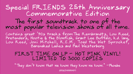 Friends Soundtrack 2LP - Pink Vinyl-