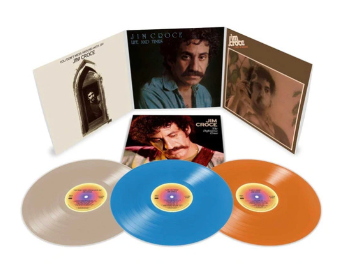 Jim Croce The Definitive Croce 3LP (Bone, Sky Blue & Tangerine Vinyl)