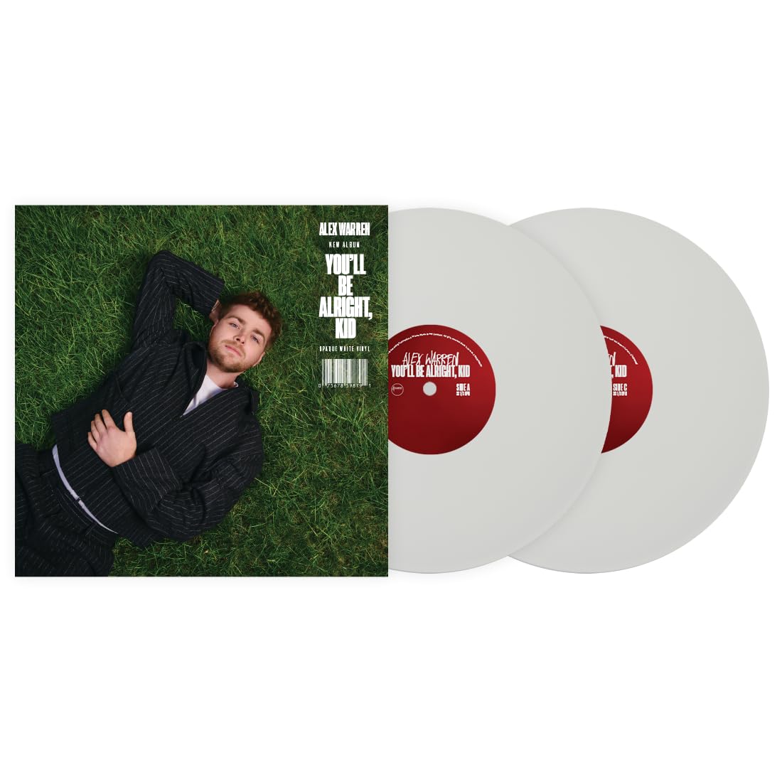 Alex Warren You'll Be Alright, Kid 2LP - Bone Vinyl-