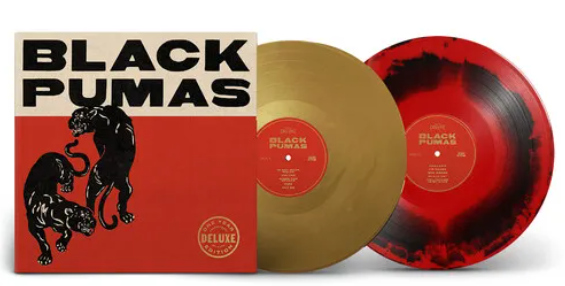 Black Pumas Black Pumas Deluxe 2LP -Gold & Red/Black Splatter Vinyl-