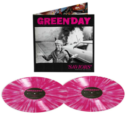 Green Day Saviors 2LP - Pink White Vinyl-
