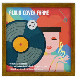 Wissellijst Vinyl LP Cover - Hout Kunststof Frame -