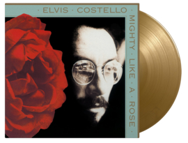 Elvis Costello Mighty Like A Rose LP - Gold Vinyl-