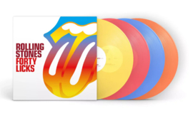 The Rolling Stones Forty Licks 4LP -Transparent Yellow, Red, Blue, Orange Vinyl-