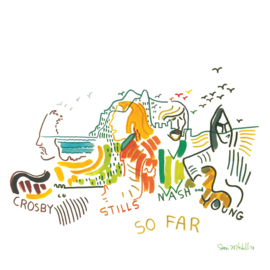 Crosby Still Nash & Young So Far LP - White Vinyl