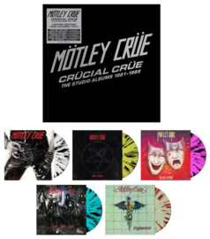 Motley Crue Crucial Crue The Studio Albums 1981-1989 5LP -Coloured Vinyl-