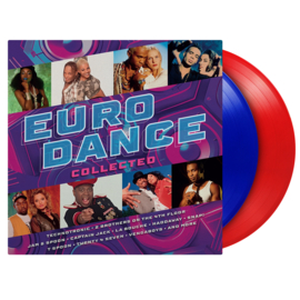 Eurodance Collected 2LP - Red & Blue Vinyl - 