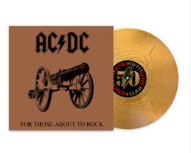 Ac/Dc For Those About To Rock LP - Gold Vinyl