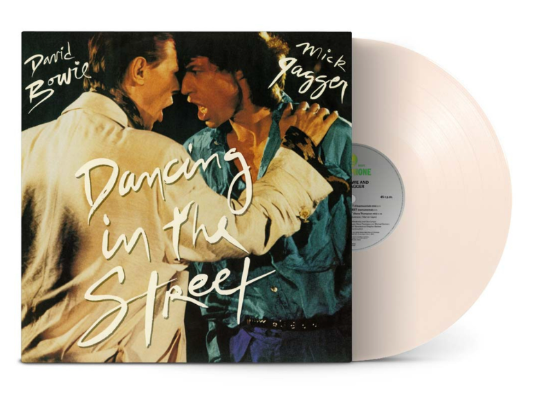 David Bowie & Mick Jagger Dancing in the Street 45rpm 12" Vinyl Single (White Vinyl)