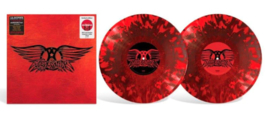 Aerosmith Greatest Hits 2LP - Red Black Spatter-