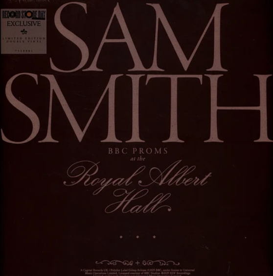 Sam Smith BBC Proms At The Royal Albert Hall 2LP