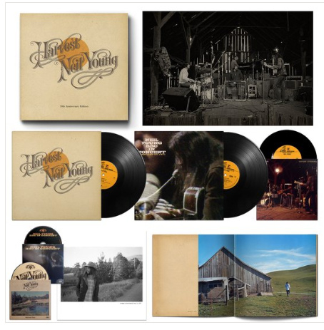 Neil Young Harvest (50th Anniversary Edition) 2LP, 45rpm 7" Vinyl, 2DVD & Book Box Set