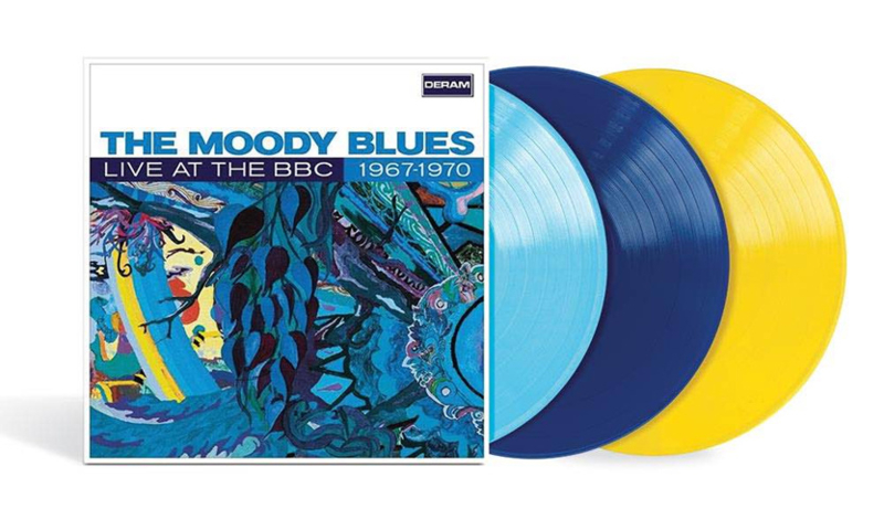 The Moody Blues Live At The BBC: 1967-1970 Numbered Limited Edition 180g 3LP (Light Blue, Dark Blue & Yellow Vinyl
