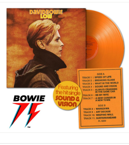 David Bowie Low LP - Orange Vinyl-